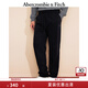 ABERCROMBIE & FITCH男裝25春夏經(jīng)典小麋鹿毛圈布美式松緊腰運(yùn)動(dòng)衛(wèi)褲長(zhǎng)褲KI134-5030 黑色 M (180/80A)偏大偏長(zhǎng),建議小一碼