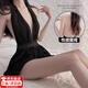 CEENIU情趣內衣純欲2025新款性感誘惑睡衣夫妻刺激高檔方便老公吃sm羞恥 黑色睡裙+內褲 均碼 （建議80-120斤）