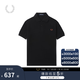 Fred Perry男士POLO衫2025夏季休閑麥穗重磅短袖多彩T恤M6000 BKH/黑色 L