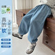 海媽家童裝男童防蚊褲夏季2025新款男孩運動(dòng)褲透氣中大童牛仔褲兒童褲子