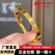 BUKKEHAVE卡家一字紋黃金手鐲999足金包銀手環(huán)不褪色真金鐲子首飾送女友 卡家一字紋手鐲 金1.4克總重28克 60圈口