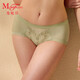 曼妮芬中腰低角褲女士性感蕾絲內褲女生短褲舒適內襠底褲