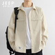 JEEP SPIRIT吉普長(cháng)袖襯衫男春季休閑外套男寬松百搭長(cháng)袖襯衣潮男上衣男裝