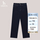 哈吉斯（HAZZYS）女裝直筒牛仔褲女ATDSP0BDX03 深藍色DL 160/72A40
