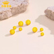 吾皇老金黃金古法金珠足金999DIY配件散珠小金珠隔珠路路通轉(zhuǎn)運珠 約0.12g