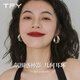 TFY復古港風(fēng)圈圈耳環(huán)女2025年新款扭曲耳圈顯臉小夸張高級感氣質(zhì)耳飾 銀色復古耳圈