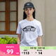 VANS范斯官方 男女情侶短袖T恤夏季滑板LOGO經(jīng)典款白黑出游好物 白色 M