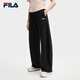 FILA斐樂(lè)女士針織長(zhǎng)褲2025夏季款時(shí)尚休閑闊腿運(yùn)動(dòng)褲寬松香蕉褲
