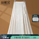 絲柏舍國風(fēng)半身裙2025春季新款女裝復古松緊腰中長(cháng)款A字百褶裙