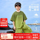 ASK JUNIOR【兒童套裝】25夏季中大童漸變透氣短袖T恤休閑短褲男童兩件