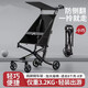 嬰兒推車(chē)0-3-6歲遛娃神器口袋傘車(chē)可坐可躺旅行折疊溜兒童手推車(chē) 黑色-免安裝一鍵折疊