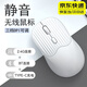 鉑吶苓無(wú)線(xiàn)藍牙鼠標可充電式辦公輕音便攜雙模靜音筆記本電腦pad通用人體工學(xué)適用小米華為榮耀聯(lián)想蘋(píng)果 白色半條紋【藍牙+2.4g雙模靜音充電版】