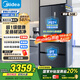 美的（Midea）508升法式多門四開門雙系統(tǒng)雙循環(huán)一級能效除菌凈味大容量家用冰箱BCD-508WTPZM(E) 國家補(bǔ)貼20%