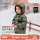 babylove嬰幼兒羽絨服加絨加厚保暖連帽外套新生兒寶寶三防羽絨外穿上衣 星漢燦爛 100