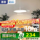 惠普全光譜LED護(hù)眼床頭臥室燈現(xiàn)代簡約長條單頭吊燈中山燈具包安裝