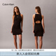 Calvin KleinJeans25早秋新款女士性感露腰c(diǎn)k修身顯瘦背心針織連衣裙47C294G UB1-太空黑 XS