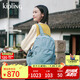 Kipling2025春夏新款學生書包大容量雙肩包畢業(yè)旅行首爾包|SEOUL M-灰松綠色