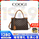 COOGI包包女款輕奢品牌托特包2026年春節情人節生日禮物送女友老婆愛(ài)人 咖啡色COFFEE-小號【精美禮盒+禮袋】