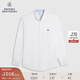 布克兄弟（BrooksBrothers）[易打理]男士春牛津紡免燙修身休閑襯衫 B123-白色 S