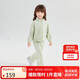 笛莎（DEESHA）女童套裝2024秋季芭蕾風(fēng)蕾絲蝴蝶結(jié)裝飾套裝 淺豆綠 120