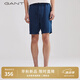 GANT/甘特春夏男士寬松透氣吸汗寬松百搭亞麻抽繩運(yùn)動(dòng)休閑短褲 461藏藍(lán)色 S