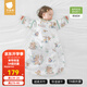 貝肽斯睡袋嬰兒夏天空調(diào)房寶寶睡袋新生兒童一體防踢被幼兒防驚跳連體衣 夏季（前6后4 20-26℃）熊熊 M碼 建議身高65-85cm