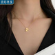 頂妃（DING FEI）四葉草項(xiàng)鏈女設(shè)計(jì)感小眾鈦鋼金色鎖骨新款春夏百搭項(xiàng)鏈 批花四葉草項(xiàng)鏈-金色  A04-204