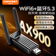 COMFASTWiFi6免驅(qū)USB無(wú)線網(wǎng)卡藍(lán)牙5.3二合一外置高增益雙天線 臺(tái)式機(jī)筆記本電腦WiFi接收發(fā)射器 CF-943F