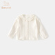 班喜迪女童長(cháng)袖t恤春裝2026新款洋氣兒童上衣寶寶公主衣服春秋裝打底衫 粉色 100