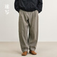 速寫(xiě)男裝2025夏新品休閑褲日常寬松彎刀褲9P5E10790 307淺灰綠 L