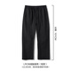 SIMWOOD/簡木男裝【LR08闊腿直筒】150g 薄款3M吸濕速干休閑褲SO210411 黑色【短版】 L (建議136-150斤)