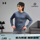 安德瑪（UNDERARMOUR）春夏Tech男子透氣訓(xùn)練運(yùn)動(dòng)長(zhǎng)袖T恤1382808 暴雨灰044 L
