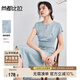 尚都比拉國(guó)風(fēng)提花連衣裙女夏季腰側(cè)收褶顯瘦女士?jī)?yōu)雅開(kāi)叉裙擺裙子七夕送禮