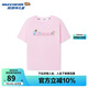 Skechers斯凱奇哆啦A夢聯(lián)名款 男女童夏季純棉透氣限定短袖L325K070
