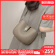 viney牛皮包包女包輕奢斜挎包品牌單肩包生日禮物送女友老婆 【大象灰】實(shí)用高級感腋下包 高級感輕奢百搭休閑洋氣馬鞍包