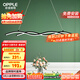 歐普（OPPLE）餐廳燈吊燈餐桌飯廳吧臺北歐創(chuàng)意極簡吊燈時尚簡約百搭迷迭黑