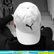 彪馬（PUMA）帽子男女 夏季新款戶外運動棒球帽休閑帽情侶鴨舌帽彎檐帽子 052919-02/白色-大貓圖案 ADULT