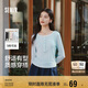 森馬t恤女短款修身內(nèi)搭25年春秋假兩件打底衫亨利領(lǐng)109125101001