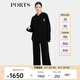 PORTS寶姿商場同款早春新品女裝ROBBI聯(lián)名連帽衛(wèi)衣SP8N003RCC064 黑色 L