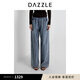 DAZZLE 地素牛仔褲2025夏季新款藍色燙鉆牛仔褲 藍色 S