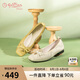 金利來(lái)（goldlion）女鞋低跟淺口單鞋2025夏季舒適軟底一腳蹬懶人鞋G692520290米白38