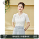 固執（OBSTINATE）【特價(jià)】夏季新款歐式短袖襯衫女套裝10822CS07352 米白色 165/84A/M