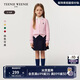 Teenie Weenie Kids小熊童裝25年新款女童百搭純棉絞花開衫毛衣 粉色 160cm