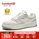 楓葉（leaveland）板鞋男夏季新品網(wǎng)面透氣簡(jiǎn)版休閑鞋男經(jīng)典純色軟底運(yùn)動(dòng)小白鞋子男 白/灰（皮鞋碼） 41