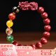 慈靈閣朱砂貔貅手鏈五路財(cái)神手串瑪瑙轉(zhuǎn)運(yùn)珠男女款紫金砂本命年禮物紅