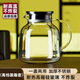 青蘋(píng)果【采銷(xiāo)推薦】耐高溫冷水壺大容量玻璃涼水壺泡茶壺可圍爐煮茶壺 【升級加厚】單只圓趣壺