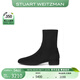 STUART WEITZMAN/SW ODETTA 夏季經(jīng)典粗方跟短靴女鞋靴子圓頭瘦瘦靴奢侈品