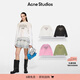 Acne Studios【七夕禮贈(zèng)】 男女同款 做舊1996印花寬松落肩長(zhǎng)袖T恤上衣CL0197 灰白色 XXS