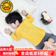 G.DUCKKIDS兒童睡衣男童春秋季莫代爾薄款男孩長袖空調服家居服寶寶冰絲套裝 熱售長袖長褲-線條黃熊 90 cm【建議80身高】