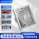 九牧（JOMOO）地漏防臭大流量全銅衛(wèi)生間洗衣機(jī)浴室淋浴防蟲防堵帶濾網(wǎng)地漏 大流量淋浴濕區(qū)地漏-92449亮銀